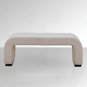 Arch Bench Ottoman  - Premium Ivory Boucle 60cm/120cm/155cm/180cm