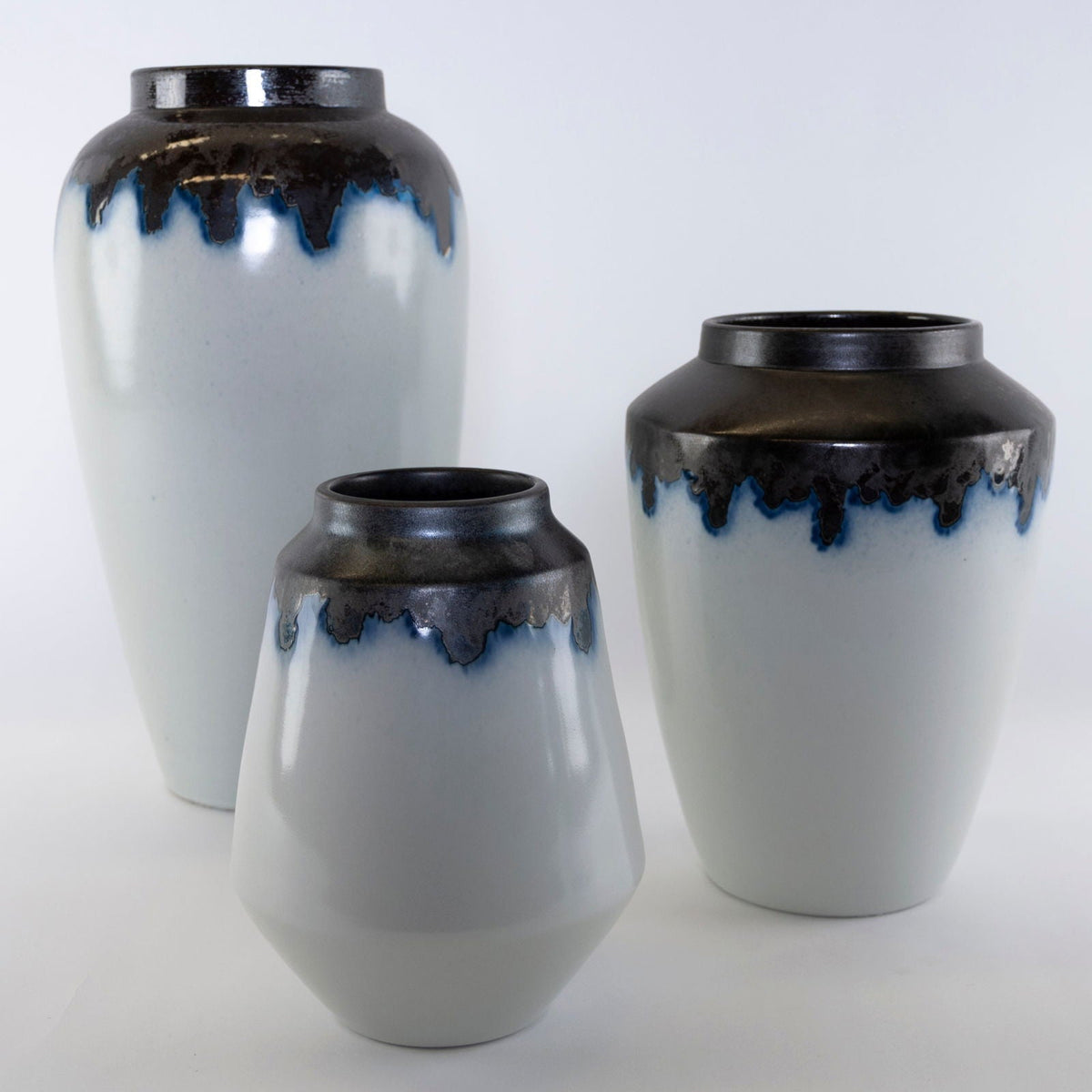 Arctic Series Ceramic Vases and Pots - vases 01 16cm H x 23cm W BUBULAND HOME