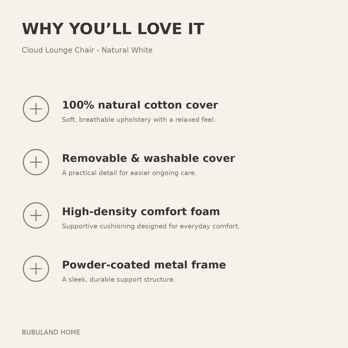 Why you'll love the Cloud Lounge Chair - Natural White