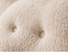 Fleur Lounge Chair faux sheepskin tufting close-up