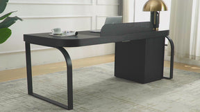Video of Morden Multi-Functional Freestanding Desk - Black