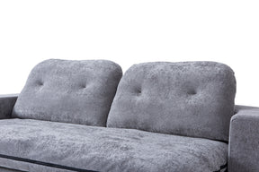 Loop Convertible Sofa Bed - Textured Fabric - sofa Natural White Textured Fabric BUBULAND HOME