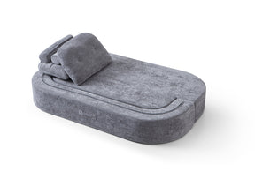 Loop Convertible Sofa Bed - Textured Fabric - sofa Natural White Textured Fabric BUBULAND HOME