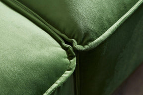 Tofu Velvet Armless Seat - Olive Green - BUBULAND HOME