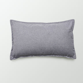 Luna Velvet & Linen Cushion | Black Rectangular - BUBULAND HOME