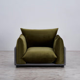 The Puff Velvet Occasional Chair - Moss Green - BUBULAND HOME