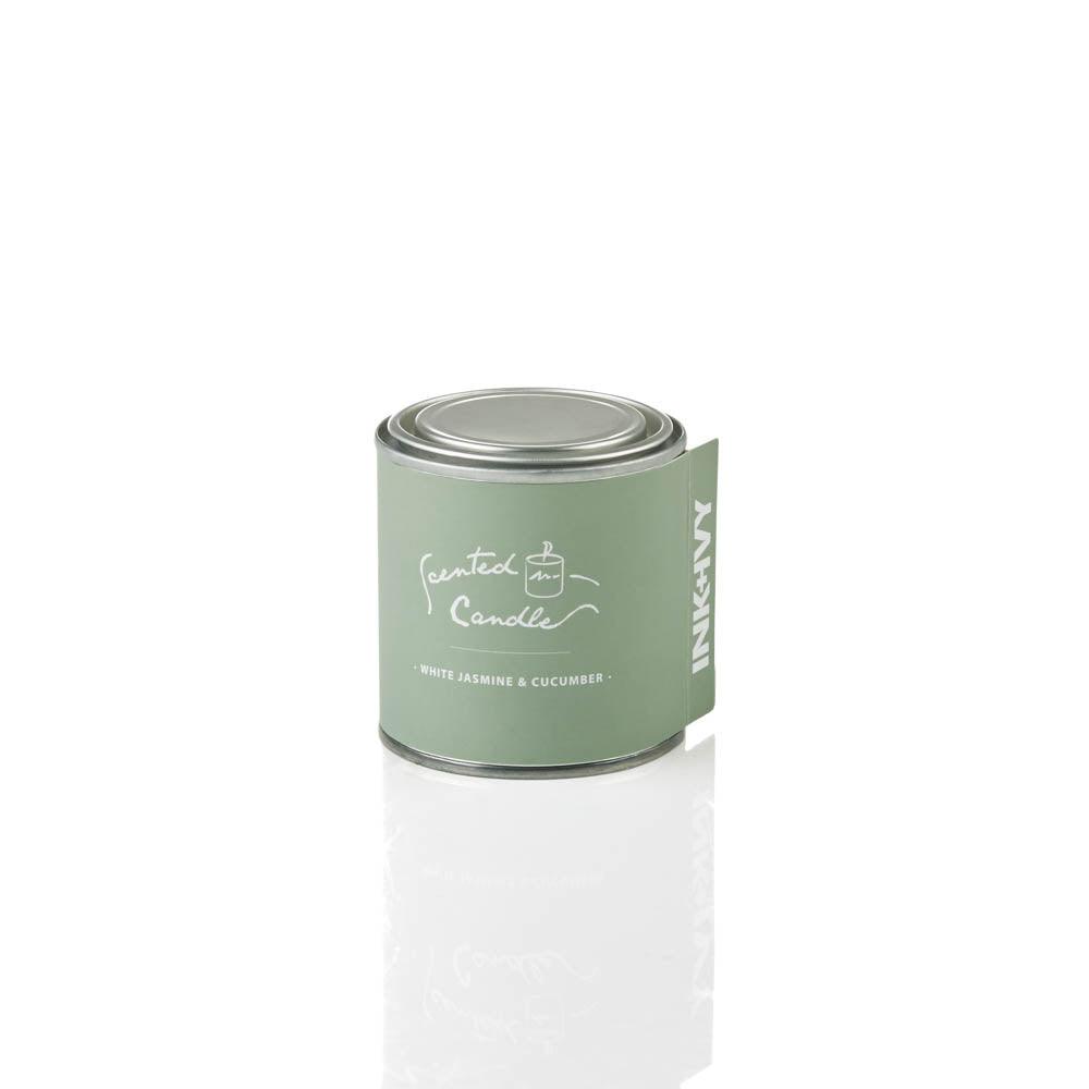 White Jasmine and Cucumber Scented Candle - BUBULAND HOME