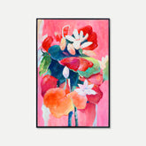 Flower Oasis Series - Framed Original Oil Paint On Canvas | Style C - BUBULAND HOME