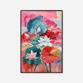 Flower Oasis Series - Framed Original Oil Paint On Canvas | Style D - BUBULAND HOME