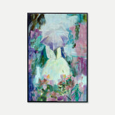 Lost Among the Lilies - Framed Original Oil Paint On Canvas | Style B - BUBULAND HOME