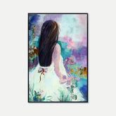 Lost Among the Lilies - Framed Original Oil Paint On Canvas | Style C - BUBULAND HOME
