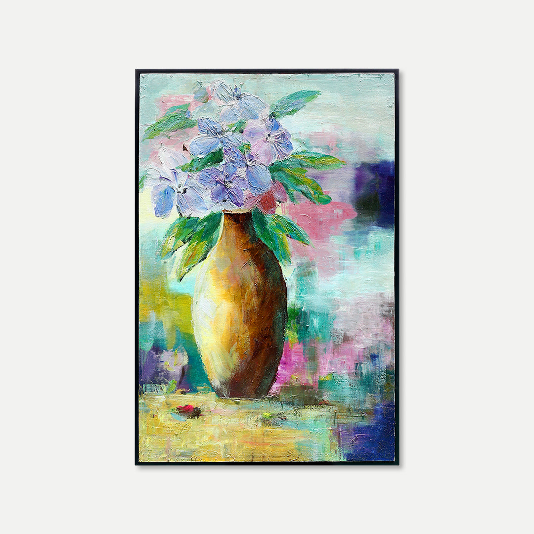 Bold Blooms - Framed Original Oil Paint On Canvas - BUBULAND HOME