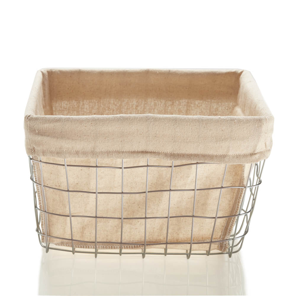 Fence Wrought Iron Cotton Storage Medium Basket - BUBULAND HOME