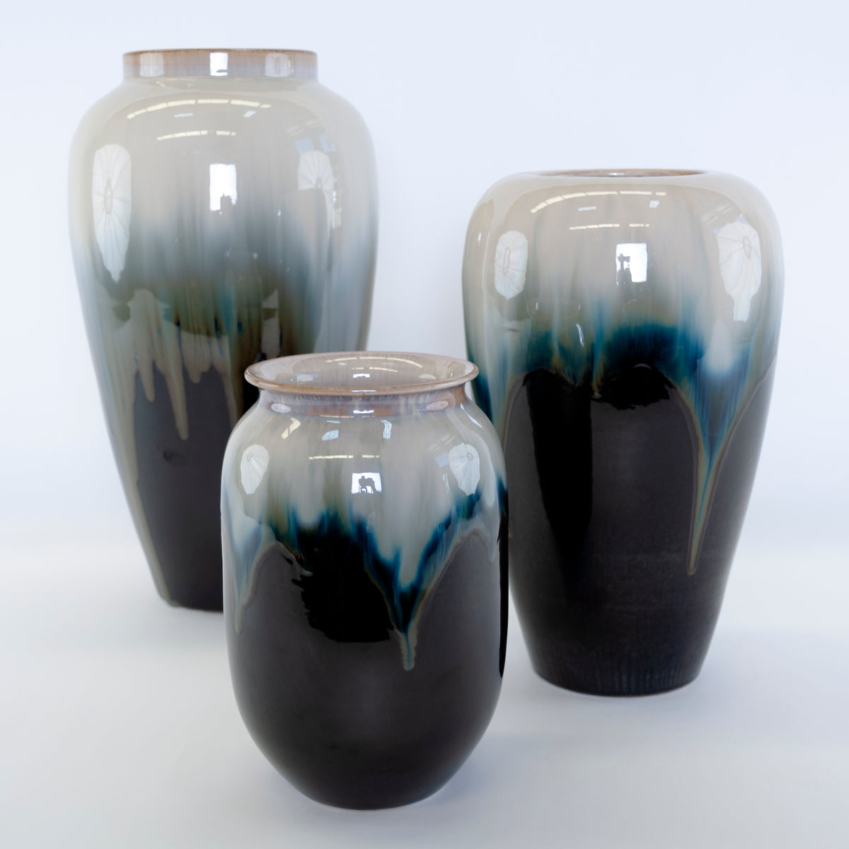Deep Ocean Series Ceramic Vases and Pots - BUBULAND HOME