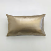 Zuri Gold Faux Leather Rectangular Cushion - BUBULAND HOME