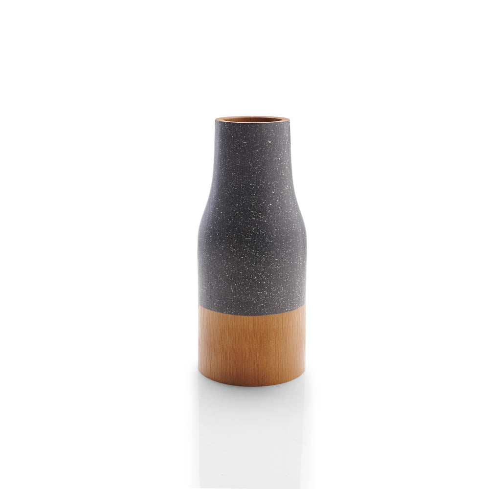 Danae Mango Wood Two-Colour Vases - BUBULAND HOME