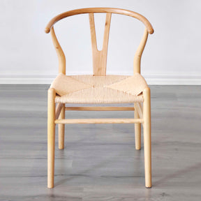 Wishbone Chair Natural Oak Colour - Set of 2 - BUBULAND HOME