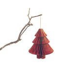 Happy Elves Origami Decoration - Christmas Tree Red - BUBULAND HOME