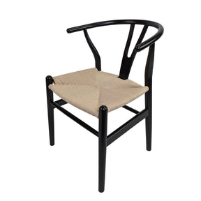 Wishbone Chair Black - Set of 2 - BUBULAND HOME